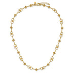 Leslie's 14K Polished/Dia-cut Twisted Circles w/ 1in Ext. Necklace - Image 4