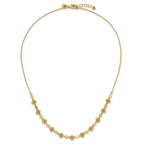 Leslie's 14K Polished D/C Beaded Fancy Circles w/ 1in Ext. Necklace - Image 4