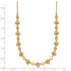 Leslie's 14K Polished D/C Beaded Fancy Circles w/ 1in Ext. Necklace - Image 5
