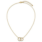 Leslie's 14KTT Pol/Texture/Dia-cut Circles w/ 2in Ext. Necklace - Image 4