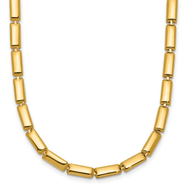 Leslie's 14K Polished 3.6mm Bar Link Necklace