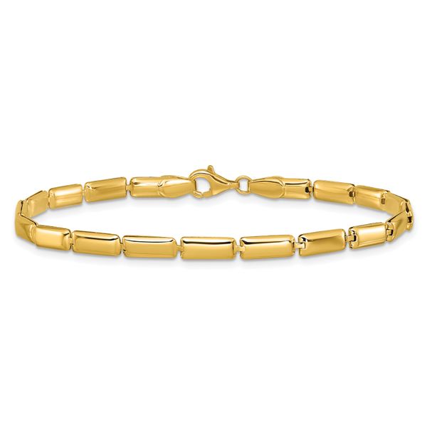 Leslie's 14K Polished 3.6mm Bar Link Bracelet - Image 3