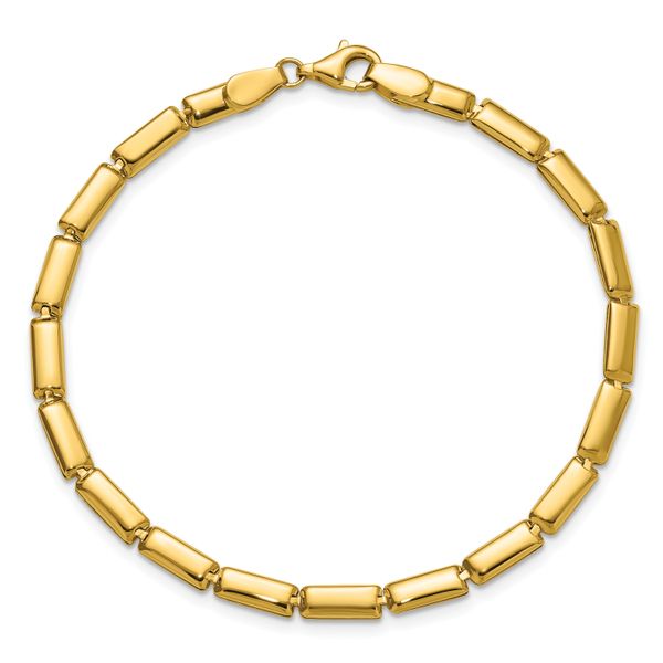 Leslie's 14K Polished 3.6mm Bar Link Bracelet - Image 4