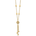 Leslie's 14K Polished Fancy Filigree Circles Dangle Necklace - Image 2