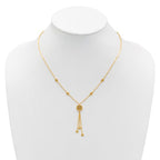Leslie's 14K Polished Fancy Filigree Circles Dangle Necklace - Image 3