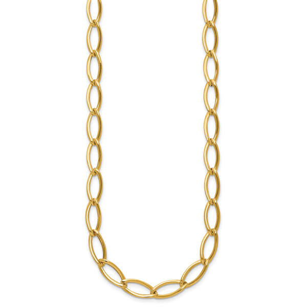 Leslie's 14K Polished Fancy Oval Link Necklace - Image 2
