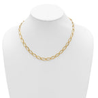 Leslie's 14K Polished Fancy Oval Link Necklace - Image 3