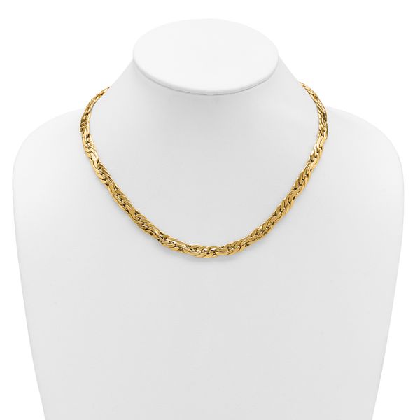 Leslie's 14K Polished 7.5mm Fancy Link Necklace - Image 3