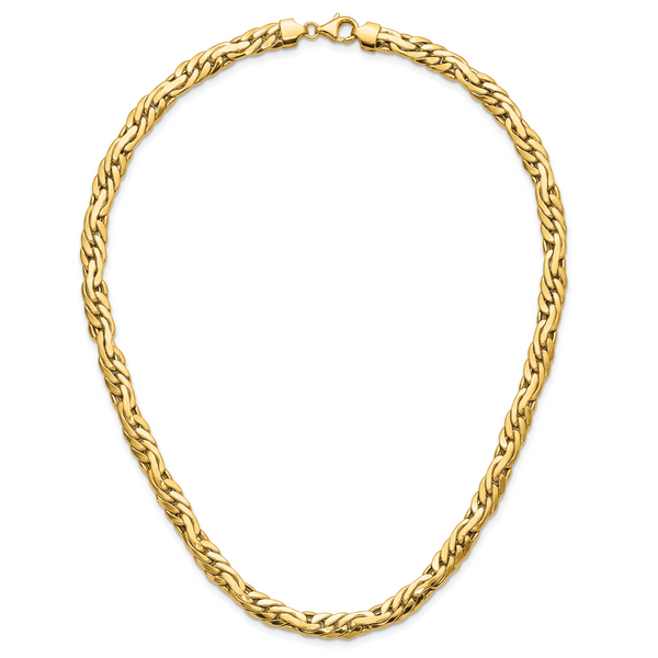 Leslie's 14K Polished 7.5mm Fancy Link Necklace - Image 4