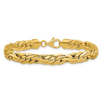 Leslie's 14K Polished 7.5mm Fancy Link Bracelet - Image 3