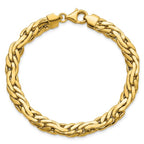 Leslie's 14K Polished 7.5mm Fancy Link Bracelet - Image 4