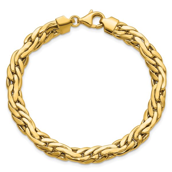 Leslie's 14K Polished 7.5mm Fancy Link Bracelet - Image 4
