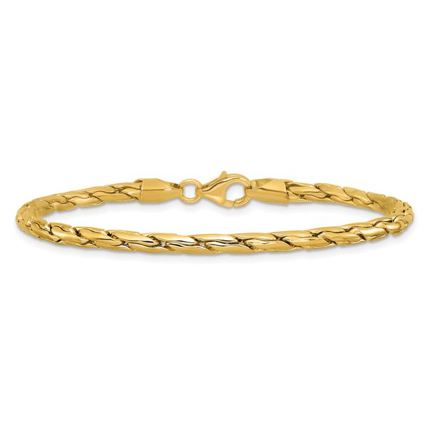 Leslie's 14K Polished 3.5mm Fancy Link Bracelet - Image 3