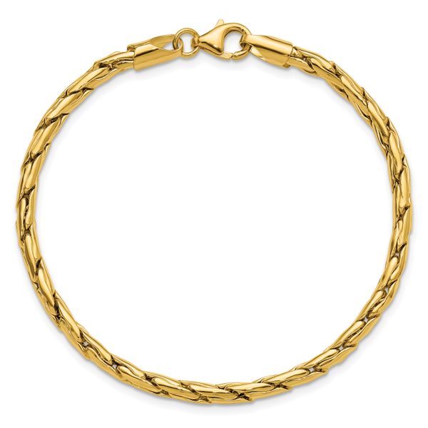 Leslie's 14K Polished 3.5mm Fancy Link Bracelet - Image 4