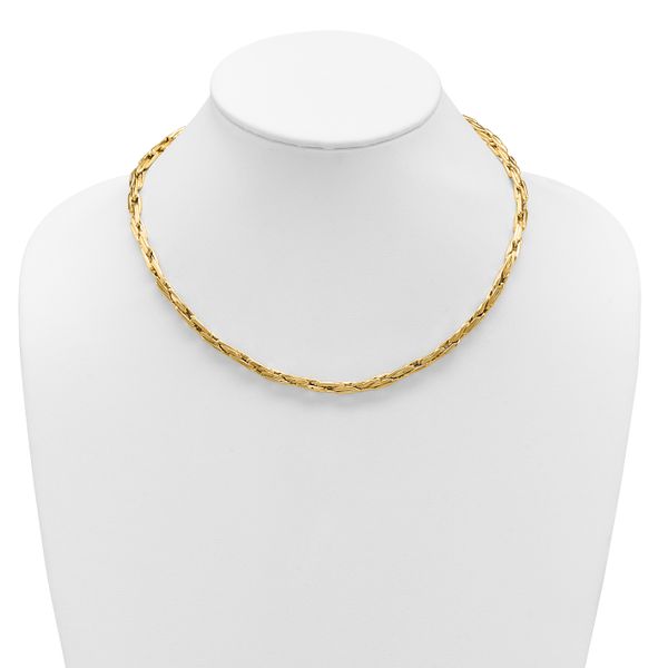 Leslie's 14K Polished 5.0mm Fancy Link Necklace - Image 3