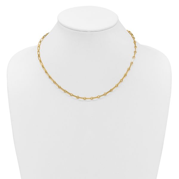 Leslie's 14K Polished Fancy Paperclip Link Necklace - Image 3
