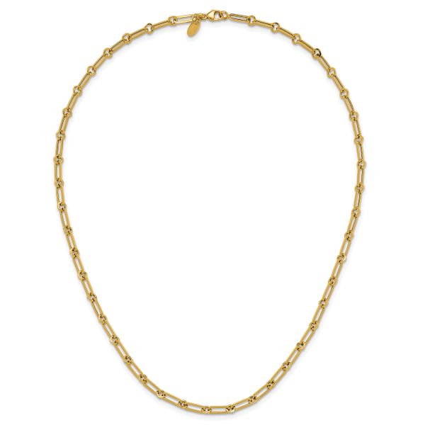 Leslie's 14K Polished Fancy Paperclip Link Necklace - Image 4