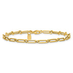Leslie's 14K Polished Fancy Paperclip Link Bracelet - Image 3