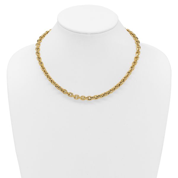 Leslie's 14K Polished 6.5mm Flat Edge Cable Link Necklace - Image 3