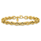 Leslie's 14K Polished 6.5mm Flat Edge Cable Link Bracelet - Image 3