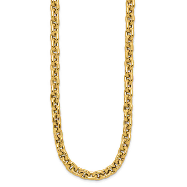 Leslie's 14K Polished 7.0mm Flat Edge Cable Link Necklace - Image 2