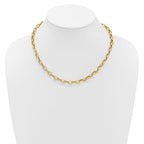 Leslie's 14K Polished 5.5mm Fancy Oval Link Necklace - Image 3