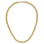 Leslie's 14K Polished 5.5mm Fancy Oval Link Necklace - Image 4