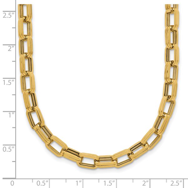 Leslie's 14K Polished 5.5mm Fancy Oval Link Necklace - Image 5