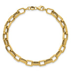 Leslie's 14K Polished 5.5mm Fancy Oval Link Bracelet - Image 4