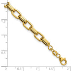 Leslie's 14K Polished 5.5mm Fancy Oval Link Bracelet - Image 5