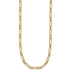 Leslie's 14K Polished and Textured 4.2mm Fancy Link Necklace - Image 2