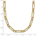 Leslie's 14K Polished and Textured 4.2mm Fancy Link Necklace - Image 5