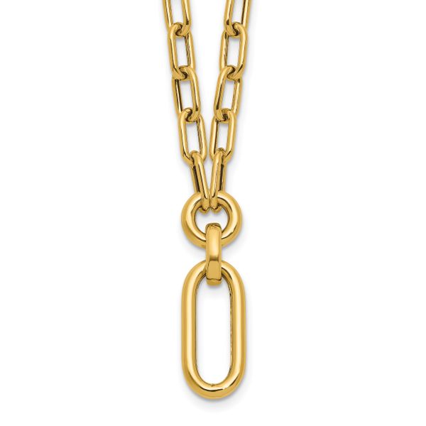 Leslie's 14K Polished Fancy Mixed Link Necklace