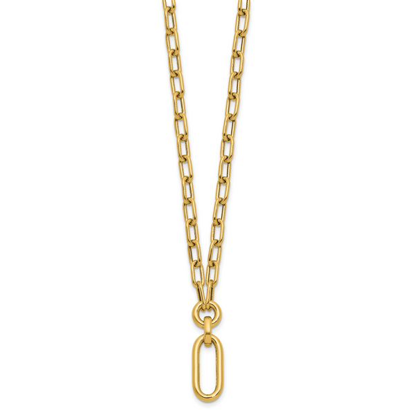 Leslie's 14K Polished Fancy Mixed Link Necklace - Image 2