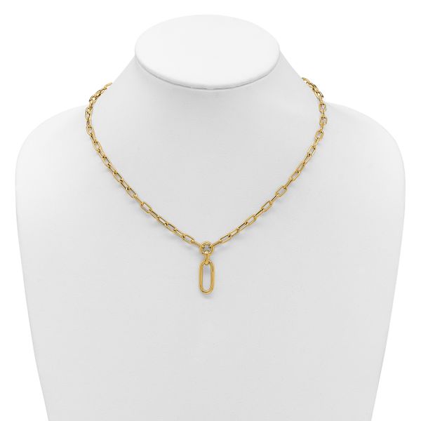Leslie's 14K Polished Fancy Mixed Link Necklace - Image 3