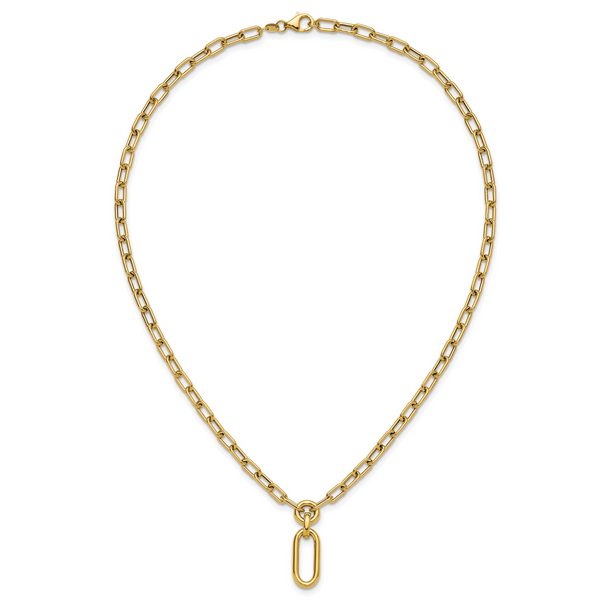 Leslie's 14K Polished Fancy Mixed Link Necklace - Image 4