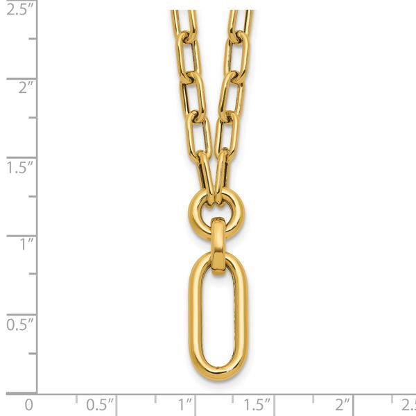 Leslie's 14K Polished Fancy Mixed Link Necklace - Image 5
