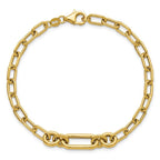 Leslie's 14K Polished Fancy Mixed Link Bracelet - Image 4
