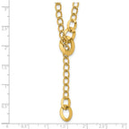 Leslie's 14K Polished Fancy Curb Link Lariat Necklace - Image 5