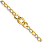 Leslie's 14K Polished Fancy Curb Link Bracelet