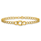 Leslie's 14K Polished Fancy Curb Link Bracelet - Image 3