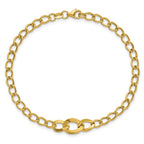 Leslie's 14K Polished Fancy Curb Link Bracelet - Image 4