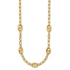 Leslie's 14K Polished Fancy Anchor Link Necklace - Image 2