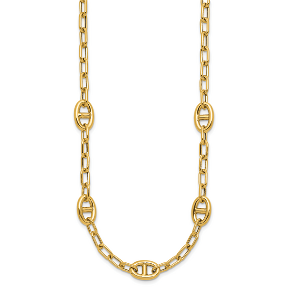 Leslie's 14K Polished Fancy Anchor Link Necklace - Image 2