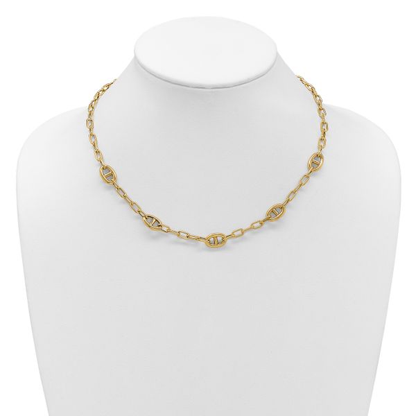 Leslie's 14K Polished Fancy Anchor Link Necklace - Image 3