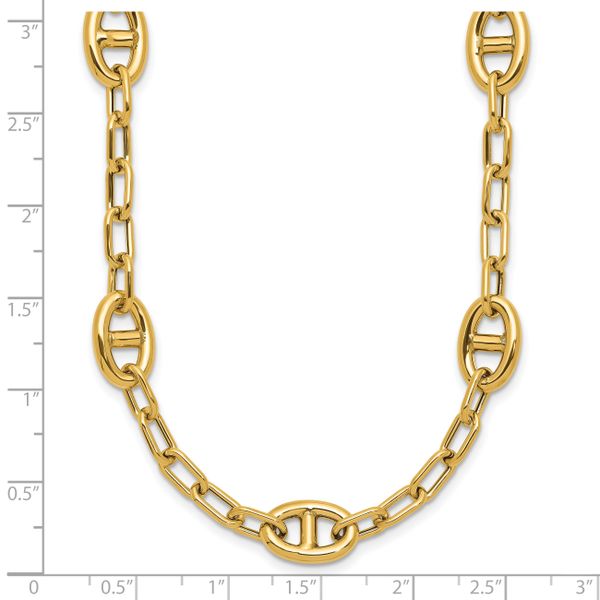 Leslie's 14K Polished Fancy Anchor Link Necklace - Image 5