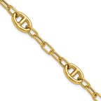 Leslie's 14K Polished Fancy Anchor Link Bracelet