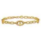 Leslie's 14K Polished Fancy Anchor Link Bracelet - Image 3
