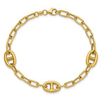 Leslie's 14K Polished Fancy Anchor Link Bracelet - Image 4