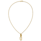 Leslie's 14K Polished Fancy Dangling Mixed Links Necklace - Image 4